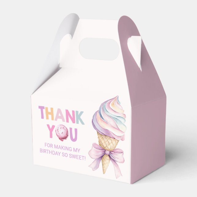 Ballotins Pastel Coquette Filles de crème glacée Anniversair (Verso)