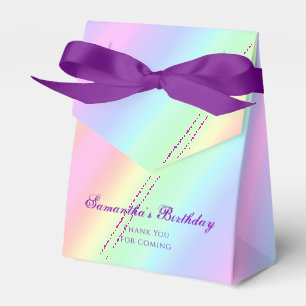 Ballotins Pastel Rainbow dégradent Merci d'anniversaire