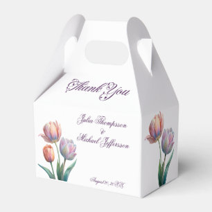 Ballotins Pastel Tulip Mariage Suite Typographie élégante