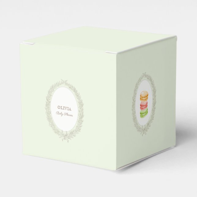 Ballotins pâtisserie Boulangerie Macarons Mint Green (Verso)