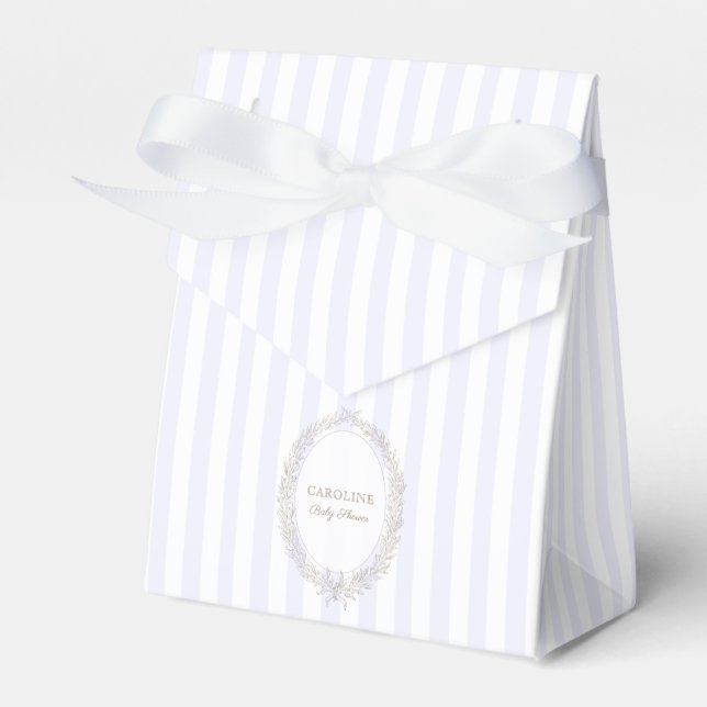 Ballotins Pâtisserie française Boulangerie Lavender Stripe (Verso)