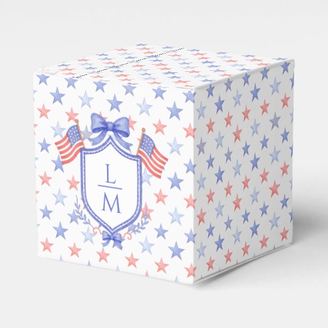 Ballotins Patriotic Blue and Red Stars (Verso)