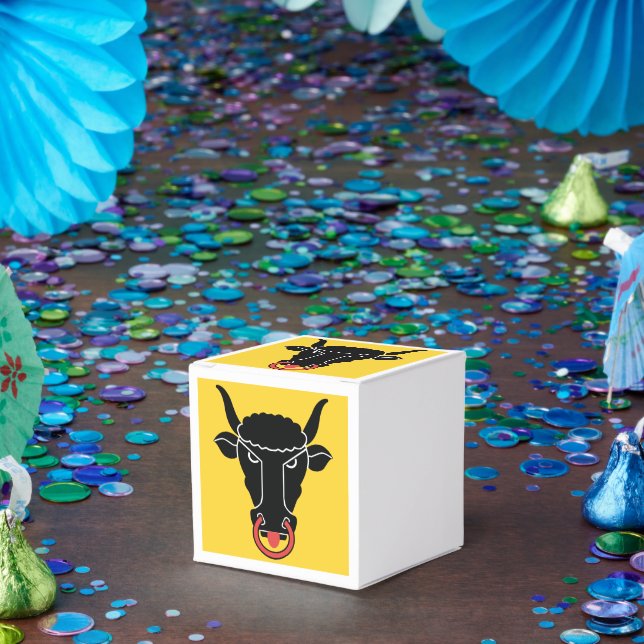 Ballotins Patriotic favor box with Flag of Uri, Switzerland (Fête)