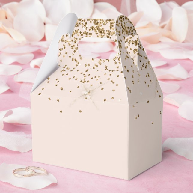 Ballotins Peach Blush Gold Glam Parties scintillant (Mariage)