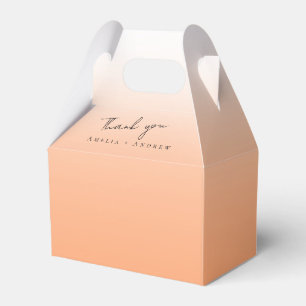 Ballotins Peach Orange Fuzz Élégant Mariage moderne