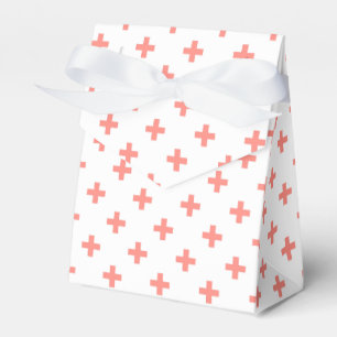 Ballotins Peach polka croise sur blanc