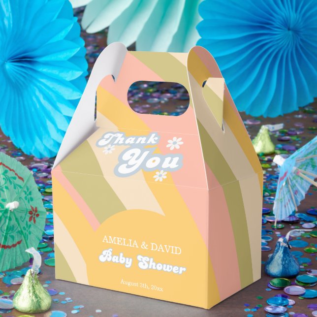 Ballotins Peach Retro Ballotin moderne (Fête)