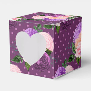 Ballotins Pêche rose et lavande violet florale