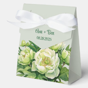 Ballotins Peine verte et blanche Mariage élégant