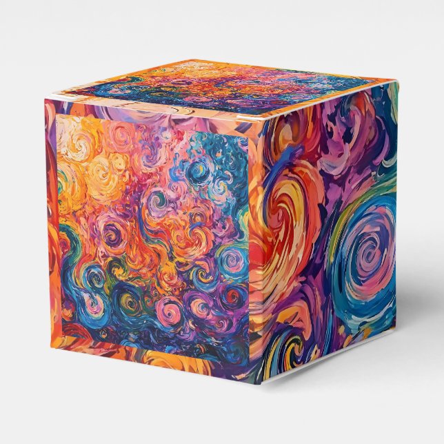 Ballotins Peinture à l'huile de tourbillons psychédélique (Verso)