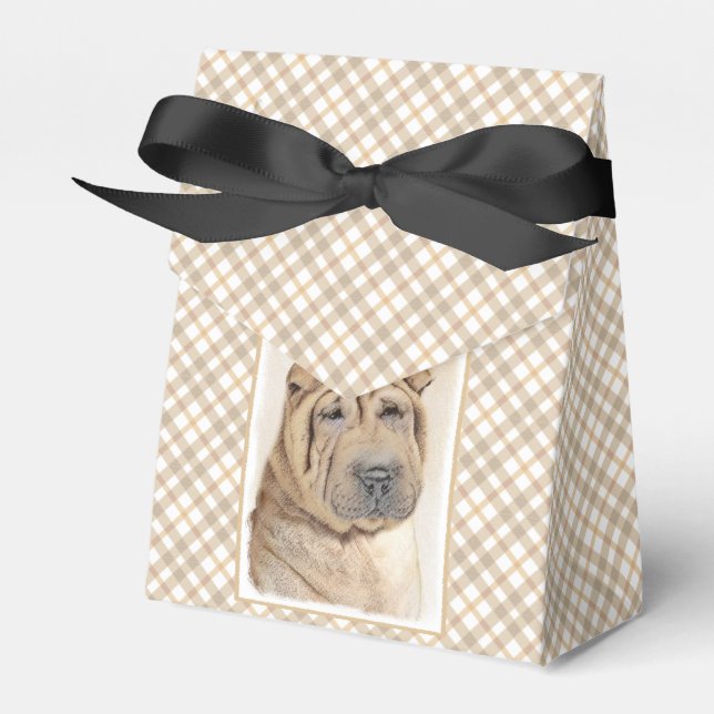 Ballotins Peinture Shar Pei - Cute Original Chien Art (Verso)