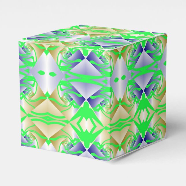 Ballotins Peintures vertes sur motif de diamant (Verso)