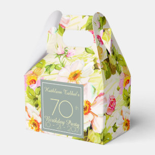 Ballotins Peonies roses 70e anniversaire Merci Ballotin