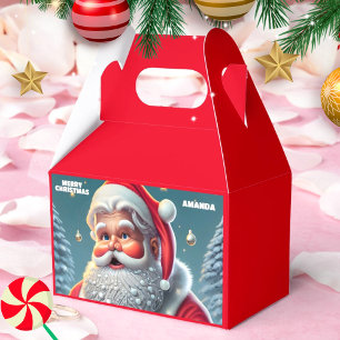 Ballotins Père Noël Personnalisé Fête des Enfants Rouge