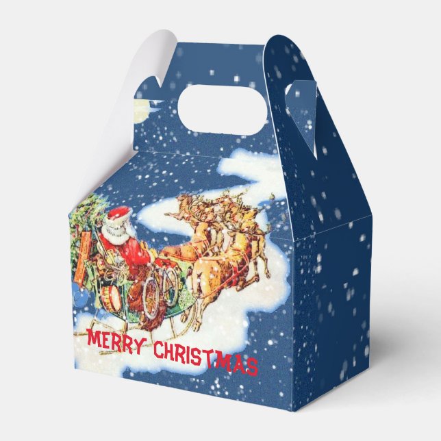 Ballotins Père Noël Sleigh Joyeux Ballotin de Noël (Verso)