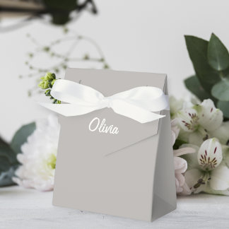 Ballotins Personalized  Party Box Gift Bag Favour neutral