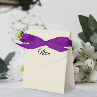 Ballotins Personalized  Party Box Gift Bag Favour neutral