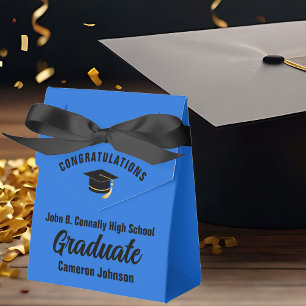 Ballotins Personnalisable Blue Black Graduation Party
