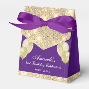 Ballotins Personnalisable Glam Violet et Or