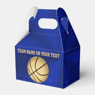 Ballotins personnalisables de basket-ball de bleu