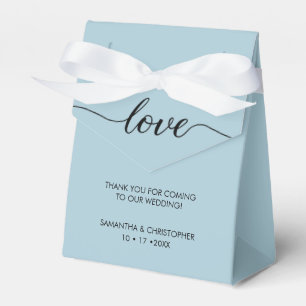Ballotins Personnalisé Dusty Blue Love ScrIpt Mariage