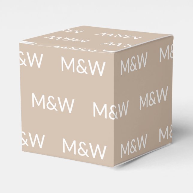 Ballotins Personnaliser avec cadeau blanc initial monogramme (Verso)