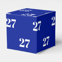 Personnaliser avec/Initial, blanc Numéro bleu coba