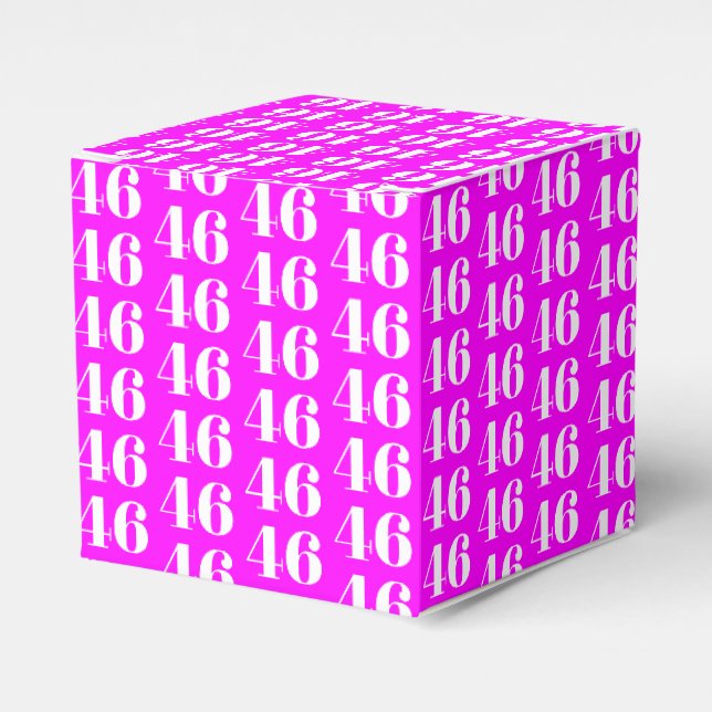 Ballotins Personnaliser avec nombre, monogramme magenta init (Verso)