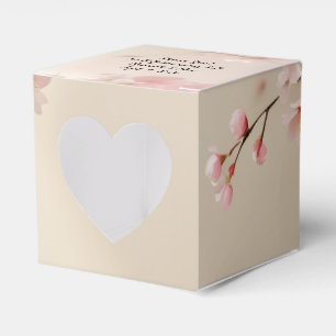 Ballotins Personnaliser Cerise Fleur Boîte de Faveur Mariage
