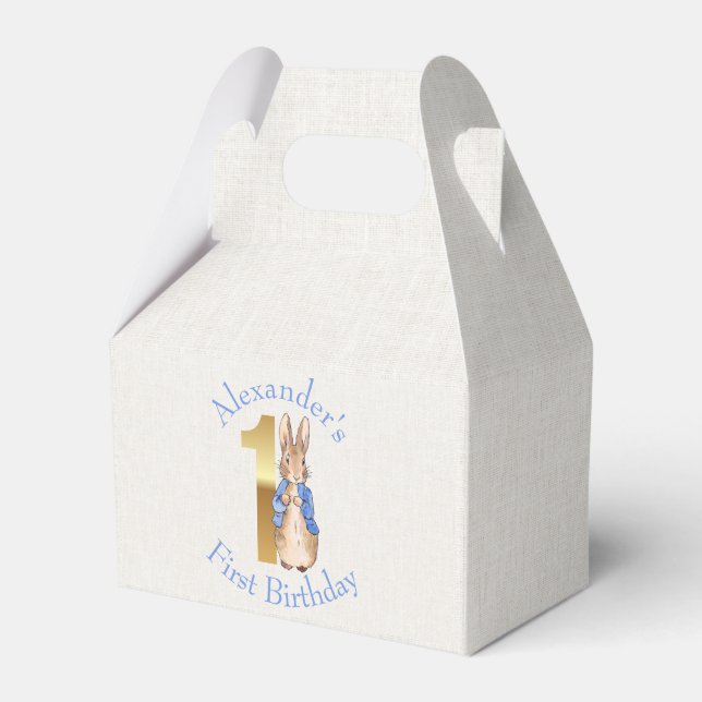 Ballotins Personnaliser Pierre le lapin Premier anniversaire (Verso)