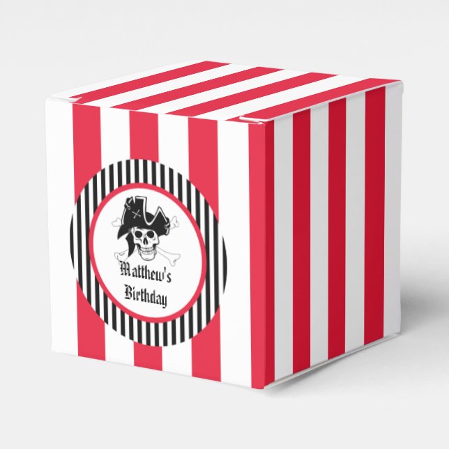Ballotins personnalisés de la fête du pirate (Verso)