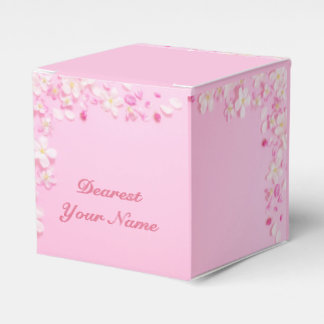Ballotins Pétale rose Pastel Floral Ballotin personnalisé