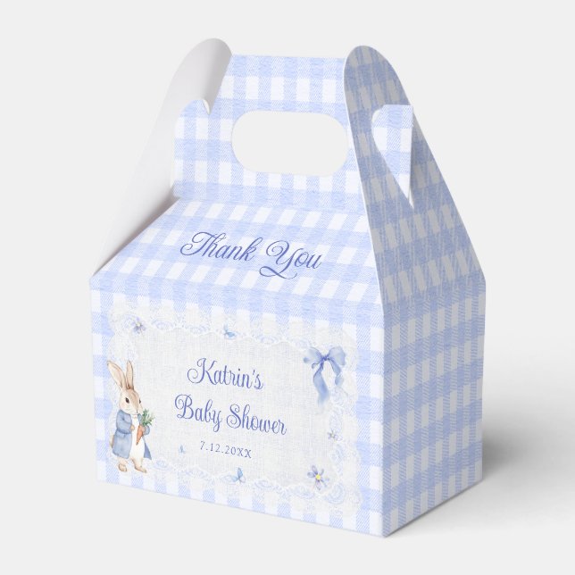 Ballotins Peter Rabbit Blue Baby Shower (Arrière)