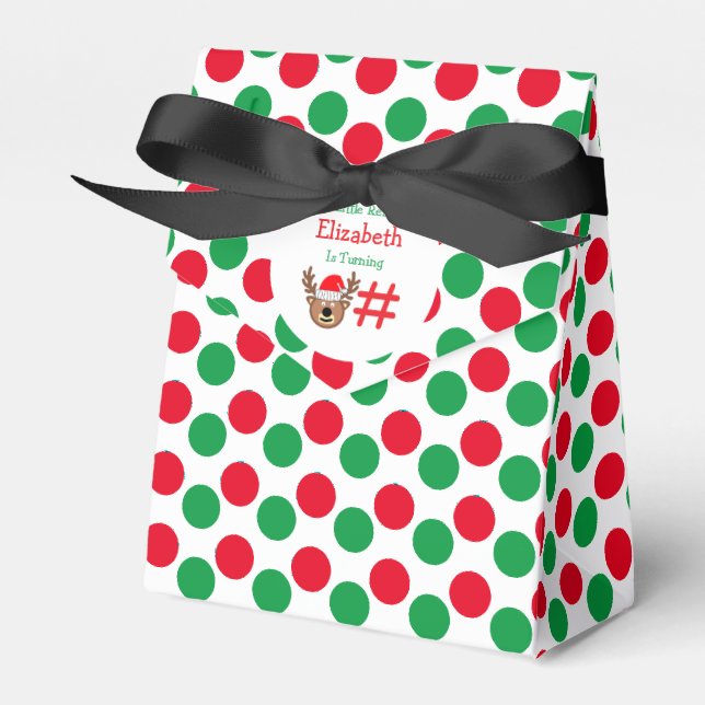 Ballotins Petit Anniversaire de enfant Reindeer (Verso)