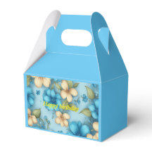 petit anniversaire floral blanc et bleu