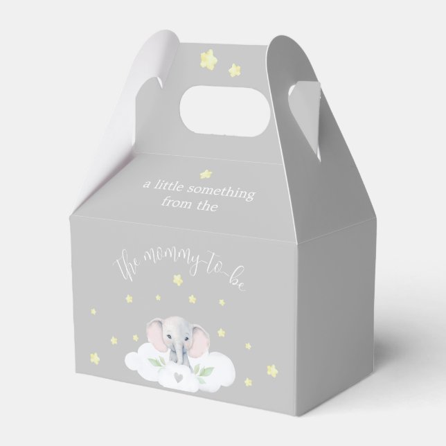 Ballotins Petit Baby shower d'arachide éléphant neutre pour  (Verso)