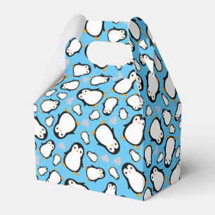 Ballotins Petit Baby shower de pingouin bleu garçon