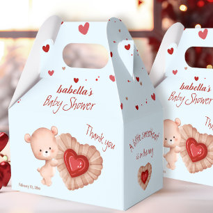 Ballotins Petit Baby shower de Valentines Rouge Bleu Rouge