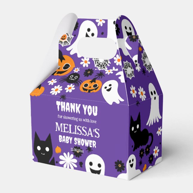 Ballotins Petit baby shower d'Halloween (Verso)