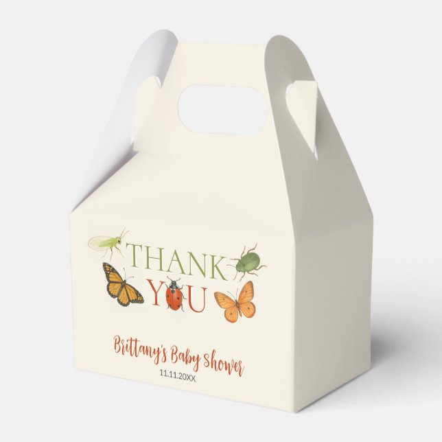 Ballotins Petit Baby shower d'insectes de bugs d'amour (Verso)