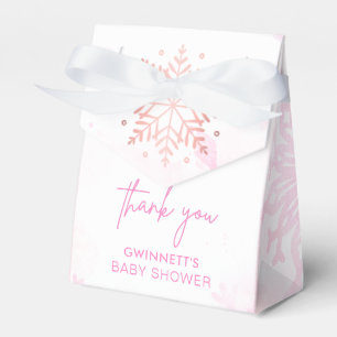 Ballotins Petit Baby shower Fille de Feu de Neige Rose