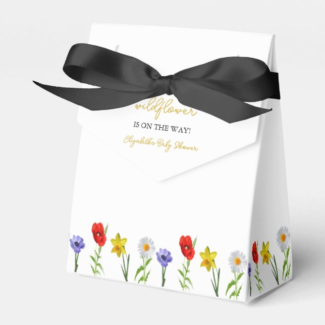Ballotins Petit Baby shower Fleur sauvage (Verso)