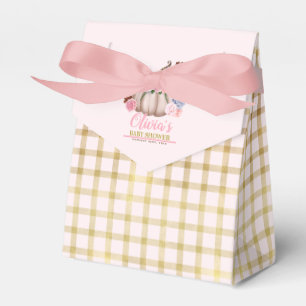 Ballotins Petit baby shower floral de fille de citrouille