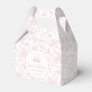 Ballotins Petit baby shower rose ballotin de bonbons de prin