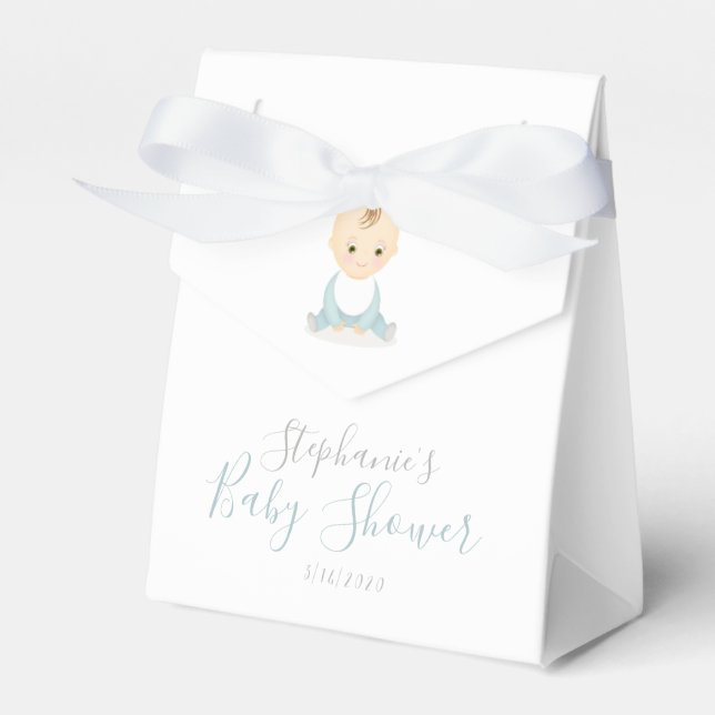 Ballotins Petit bébé garçon et son Baby shower mobile (Verso)