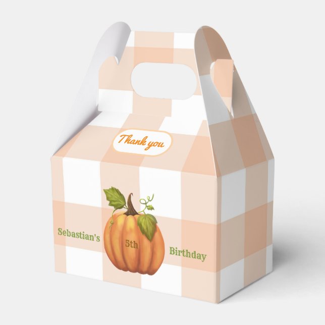 Ballotins Petit Citrouille Orange En vichy (Verso)