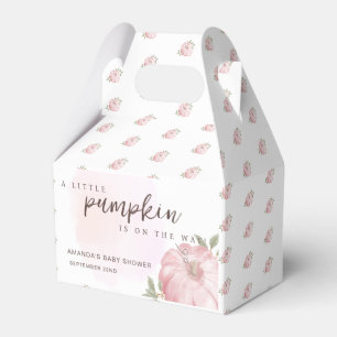 Ballotins Petit Citrouille rose Baby shower d'automne
