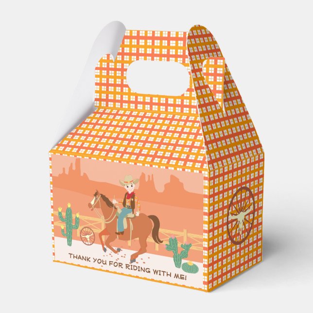 Ballotins Petit cow-boy cool et cheval fête d'anniversaire (Verso)