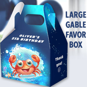 Ballotins Petit Crabe Garçon Anniversaire Marine Bleu Grand 