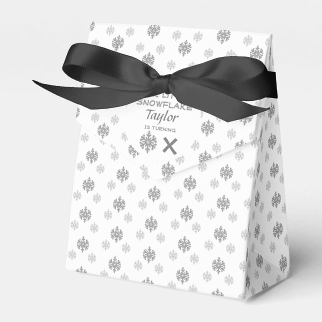 Ballotins Petit Flocon De Neige N'Importe Quel Âge Anniversa (Verso)